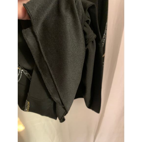 Bisou Bisou Michele Bohbot Size 8 Black Sequenced Sleeveless Dress - Picture 6 of 7